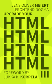 The cover of “Upgrade Your HTML III.”