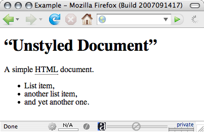 Unstyled HTML document.