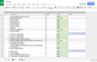 One spreadsheet to rule them all.