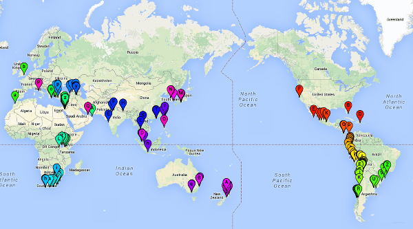 Around the world in more than 80 days.