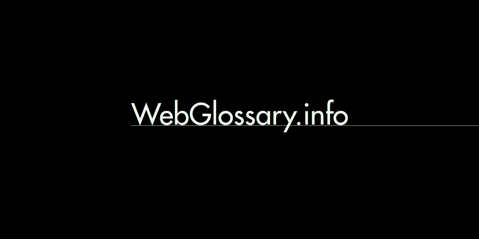 The all new WebGlossary.info.